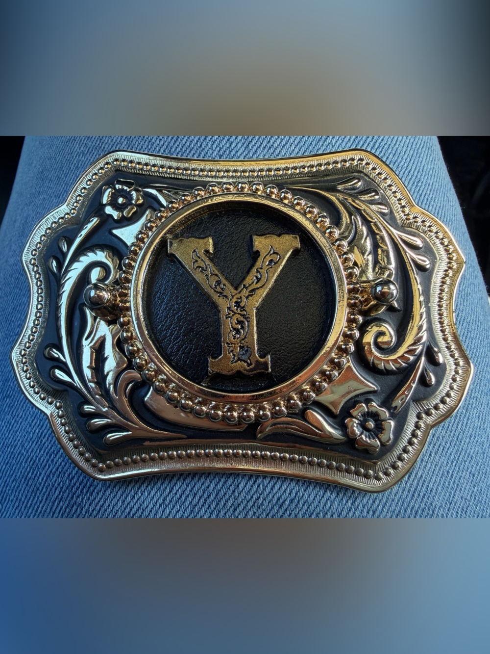 VTG Western Monogram "Y" Belt Buckle | Yellowstone Ranch Aesthetic